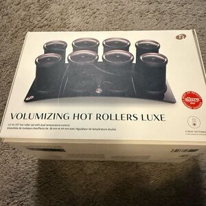 T3 Black Hot Rollers with Heat Settings